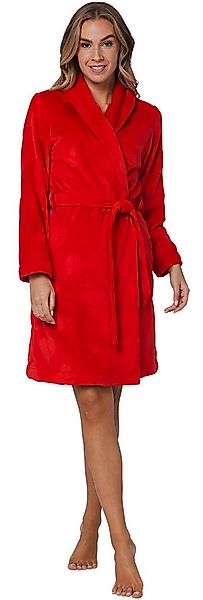 Rebelle Damenbademantel Damen Bademantel Herzen allover, kurz, Polyester, S günstig online kaufen