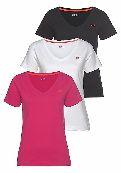 H.I.S T-Shirt "Essential-Basics", (Spar-Set, 3er-Pack), hüftlange Passform, günstig online kaufen