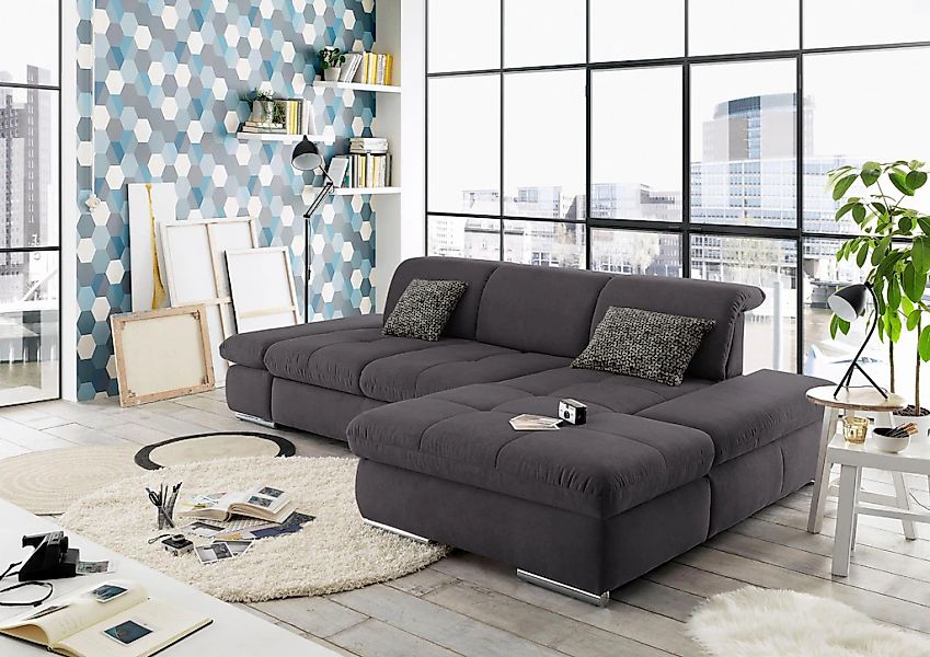 set one by Musterring Ecksofa "SO4100 V" mit verstellbaren Kopfteilen, wahl günstig online kaufen