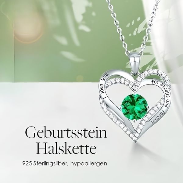YMQHBS Herzkette 925 Sterling Silber Herz-Halskette günstig online kaufen