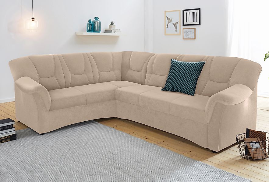 DOMO collection Ecksofa "Sarafina zeitlos und komfortabel, optional mit Fed günstig online kaufen
