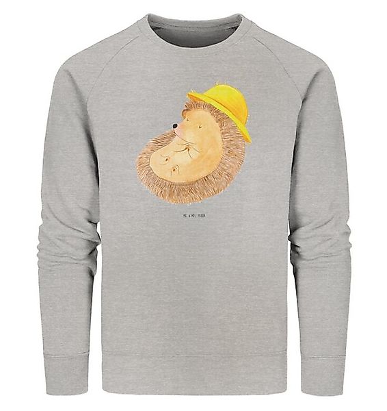 Mr. & Mrs. Panda Longpullover Igel Beten Größe L - Heather Grey - Geschenk, günstig online kaufen