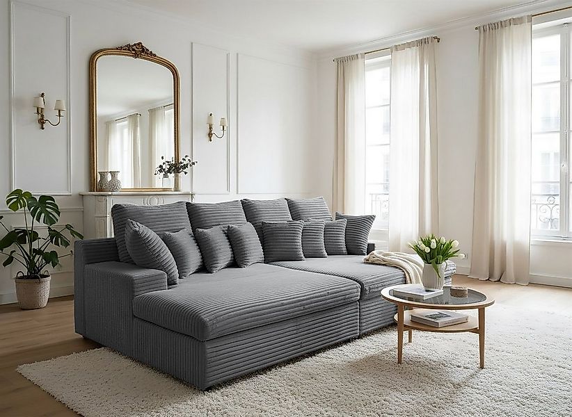 Fun Möbel Big-Sofa Megasofa AROSA in Stoff Tilia, Rundumbezug günstig online kaufen