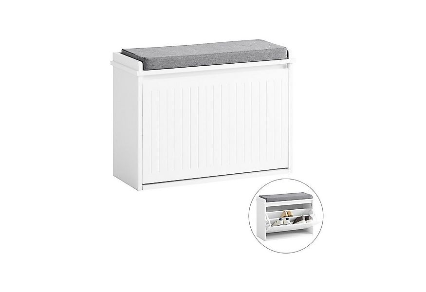 SoBuy Schuhkipper FSR98, Schuhregal Garderobenbank für Flur, Wohnzimmer, Sc günstig online kaufen