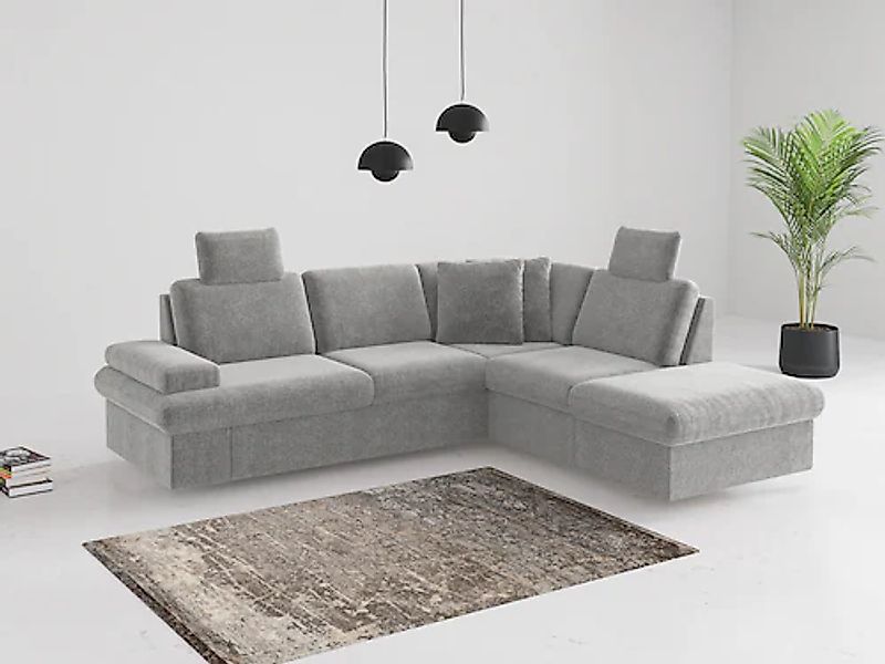 sit&more Ecksofa »Moreno L-Form, B: 238 cm« mit Armteilverstellung, optiona günstig online kaufen