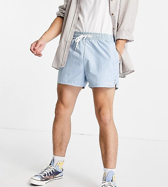 COLLUSION Unisex – Kurz geschnittene Shorts aus Nylon in Blau günstig online kaufen
