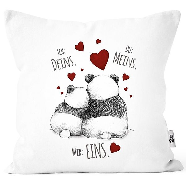 MoonWorks Dekokissen Kissenbezug Kissenhülle Panda Motiv günstig online kaufen