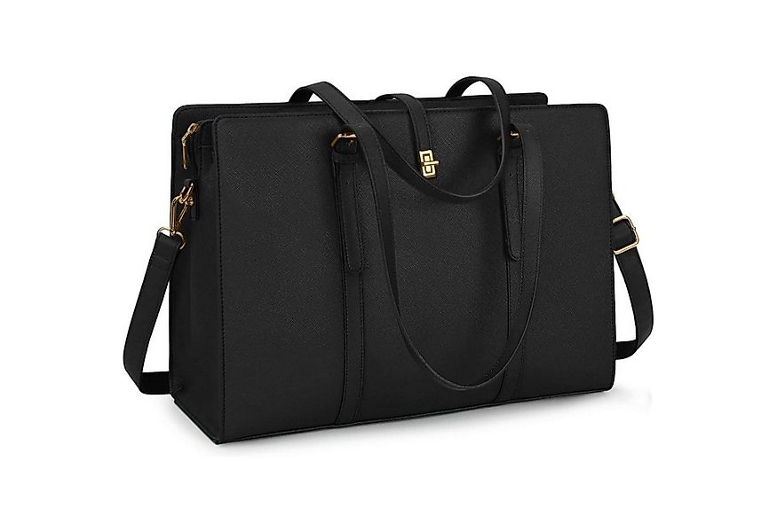 LuxusKollektion Laptoptasche Handtasche Damen Shopper Groß Schwarz Wasserdi günstig online kaufen