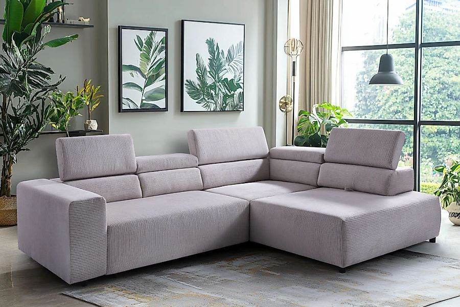 exxpo - sofa fashion Ecksofa "VITTORIO", inkl. Kopfteil- und Sitztiefenvers günstig online kaufen