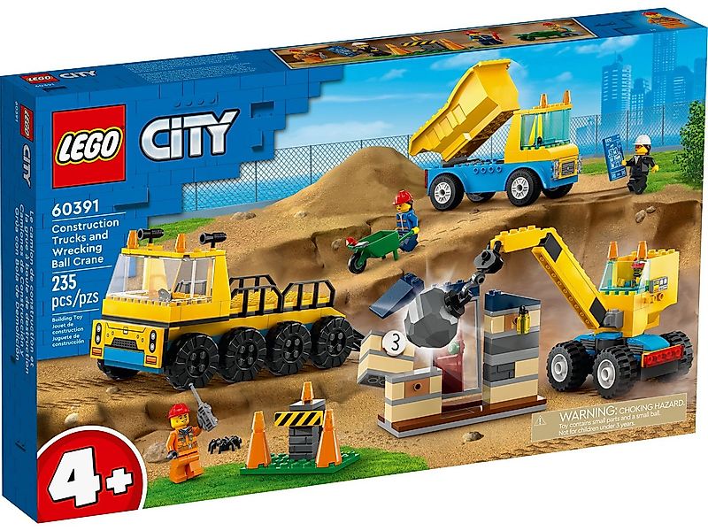 LEGO® LEGO® City 60391 Baufahrzeuge und Kran mit Abrissbirne Konstruktionss günstig online kaufen
