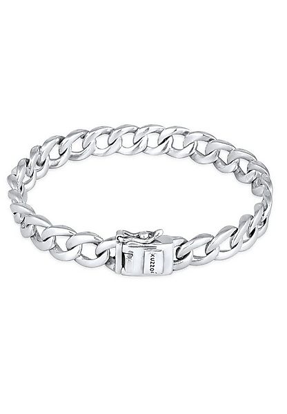 Kuzzoi Silberarmband Herren Panzerkette Kastenverschluss 925 Silber, Twiste günstig online kaufen