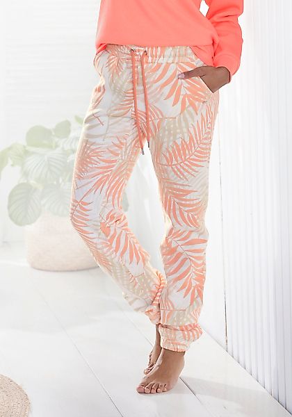 LASCANA Sweatpants Loungehose mit Allover-Druck, Loungewear günstig online kaufen