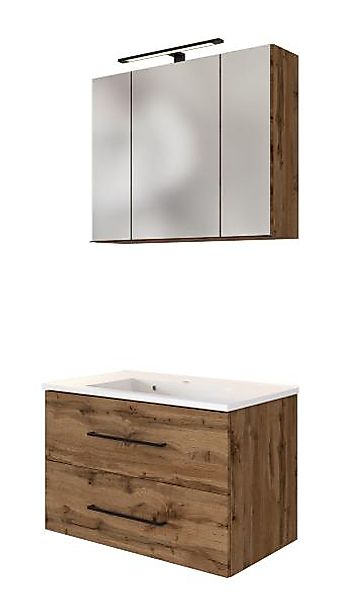 Waschtisch-Set 80 Luzern von Held Möbel Wotan Eiche günstig online kaufen