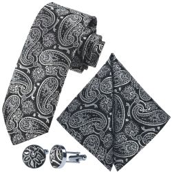 GASSANI Krawatte Hochzeitskrawatte Paisley Festlich, Herren-Krawatte günstig online kaufen