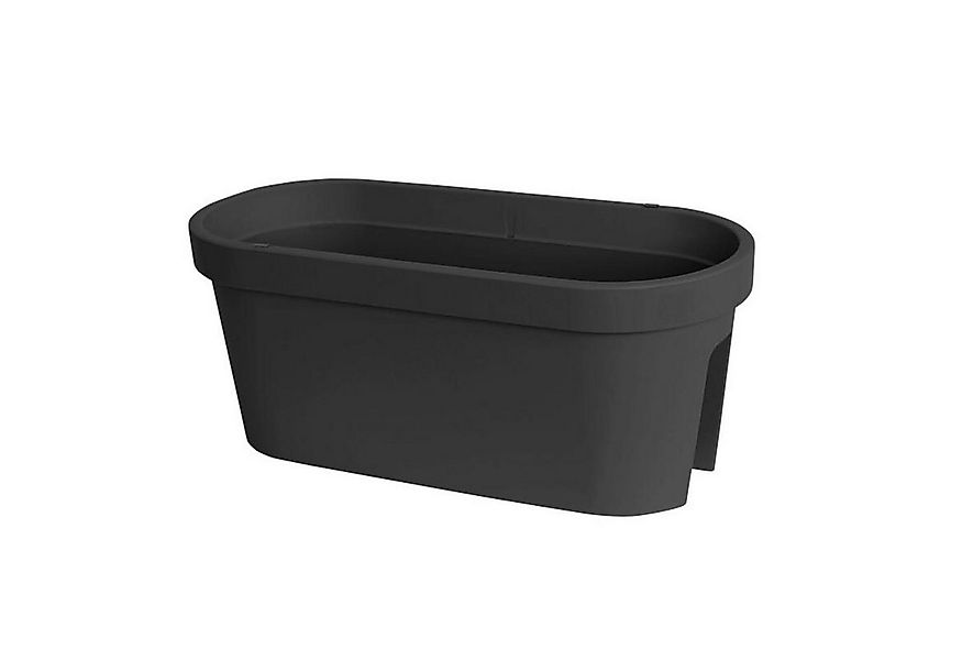 Jelenia Plast Blumenkasten Pflanztopf Geländer Anthrazit Balkon Blumenkaste günstig online kaufen