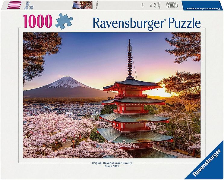 Ravensburger Puzzle Kirschblüte in Japan, 1000 Puzzleteile, Made in Germany günstig online kaufen
