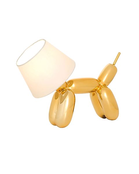 DOGGY - Tischleuchte runde Form - Luftballonhund gold günstig online kaufen