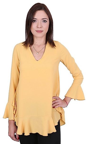 Sarcia.eu Blusentop John Zack Gelbe Bluse mit Rüsche XL günstig online kaufen