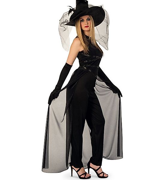 Fries Hexen-Kostüm Jumpsuit Hexe mit angenähtem Tüllrock Halloween Horror K günstig online kaufen
