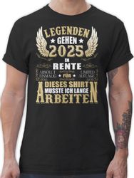 Shirtracer T-Shirt Legenden gehen 2025 in günstig online kaufen