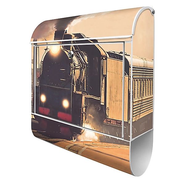 Banjado Design Briefkasten Weiß Pulverbeschichtet 39x47x14cm 2 Schlüssel Mi günstig online kaufen