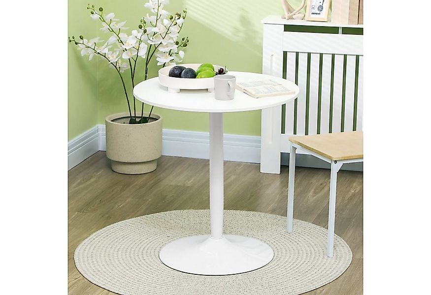 HOMCOM Esstisch Moderner Küchentisch mit Stahlfuß (Küchentisch, 1-St., Essz günstig online kaufen