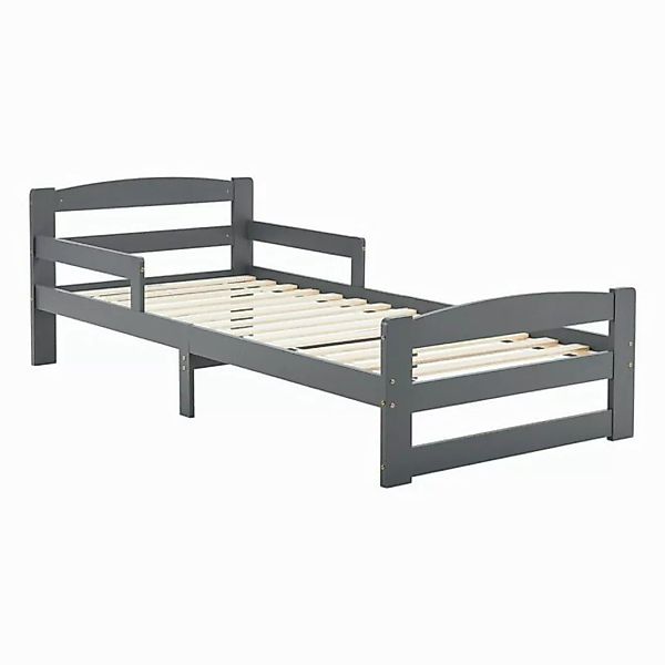 Juskys Einzelbett Arona (90x200 cm - Grau), für Jugendliche, modernes Desig günstig online kaufen