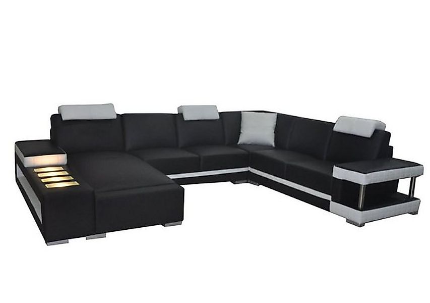 JVmoebel Ecksofa Designer Premium Ecksofa schwarz Eck Couch xxl Modern Neu, günstig online kaufen