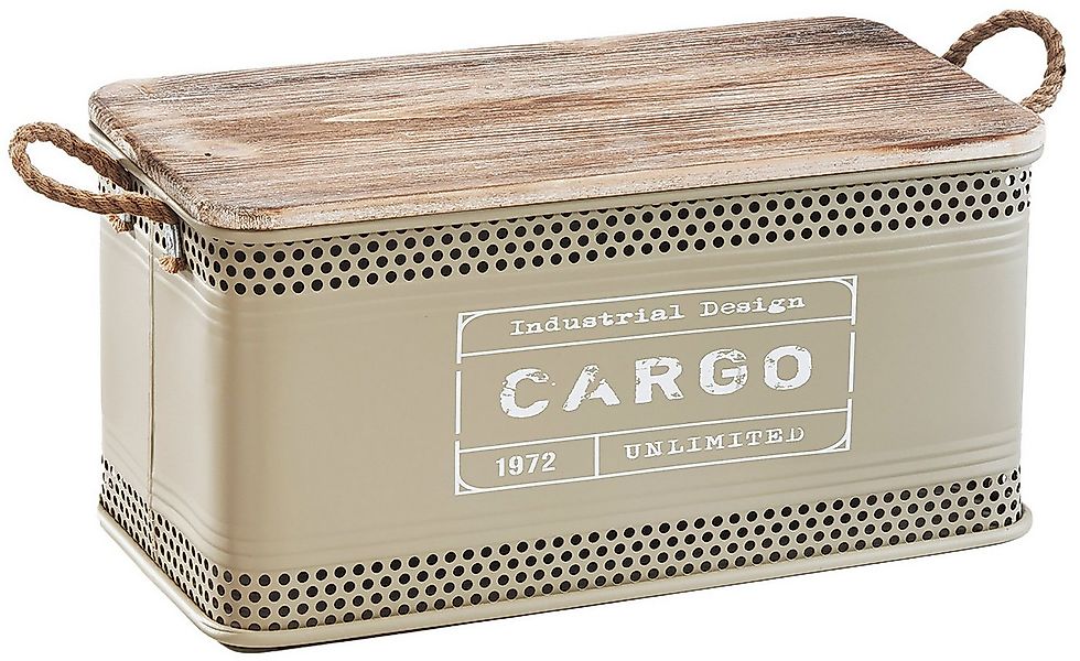 Kobolo Aufbewahrungskorb Aufbewahrungsbox Wäschebehälter LOFT aus Metall un günstig online kaufen