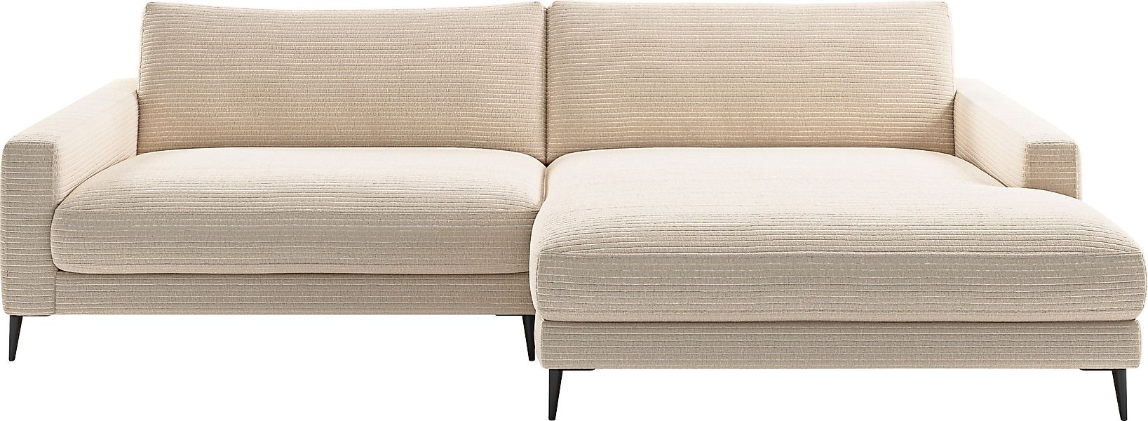 Home affaire Ecksofa »Downtown, B/T/H: 272/190/84 cm L-Form« weicher Sitzko günstig online kaufen