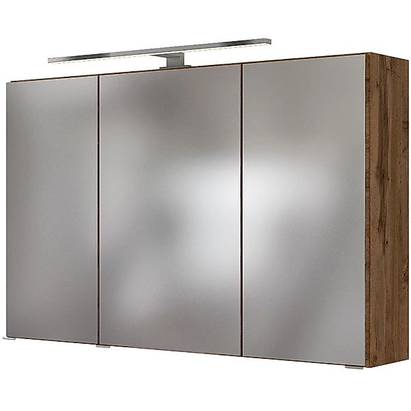 Held Möbel 3D-Spiegelschrank Verona 100 cm Wotaneiche günstig online kaufen
