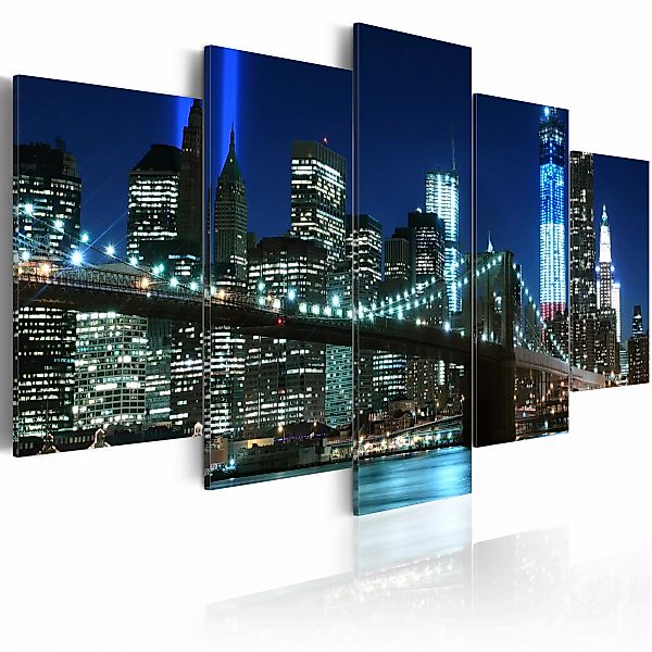 Wandbild - Blaues New York günstig online kaufen