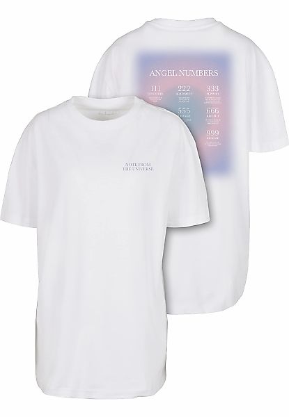 Miss Tee Kurzarmshirt "Miss Tee Damen Angel Numbers Oversize Boyfriend Tee" günstig online kaufen
