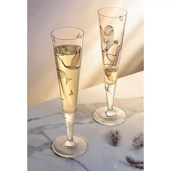 home24 Champagnerglas Goldnacht Kranich günstig online kaufen