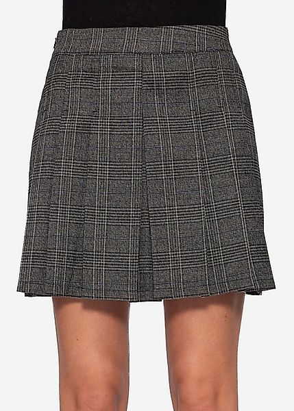 SASSYCLASSY Minirock Mini Rock mit Falten für Damen Moderner Rock mit struk günstig online kaufen