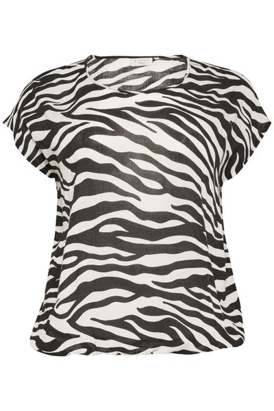 KAFFE Curve Kurzarmbluse Kurzarm-Bluse KCami Große günstig online kaufen