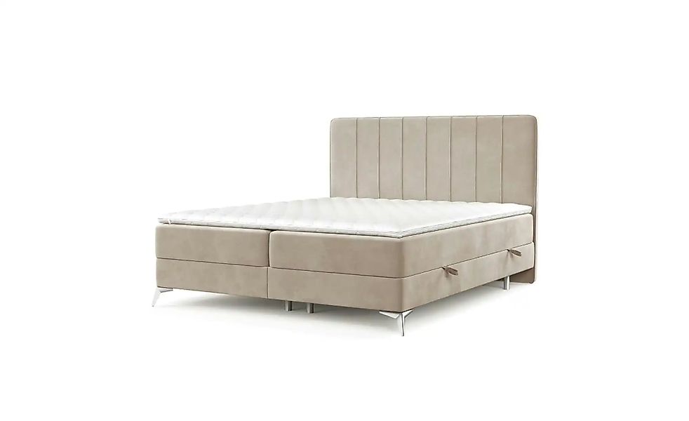 Boxspringbett mit Stauraum   ¦ beige ¦ Maße (cm): B: 182 H: 120 Betten > Ko günstig online kaufen