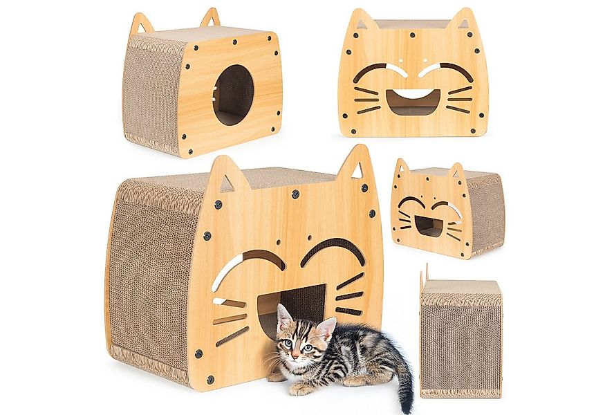 COIL Kratztonne Katzenhöhle, Katzenkratzbaum, Katzenbett, Katzenliege, Umwe günstig online kaufen
