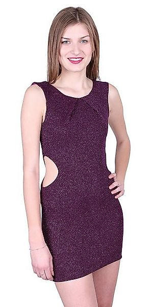 Sarcia.eu Minikleid John Zack Violettes Brokatkleid mit Ausschnitt XL günstig online kaufen