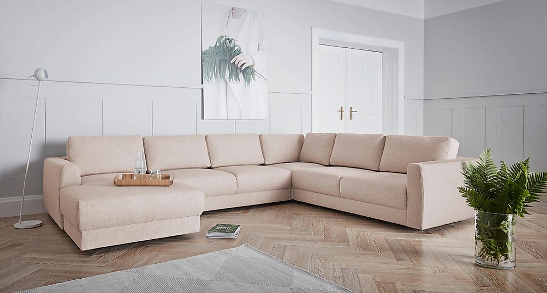 OTTO home Wohnlandschaft "Hobro U-Form" in 3 Bezugsqualitäten in vielen Far günstig online kaufen