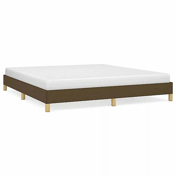 vidaXL Bettgestell Dunkelbraun 180x200 cm Stoff Modell 21357165 günstig online kaufen