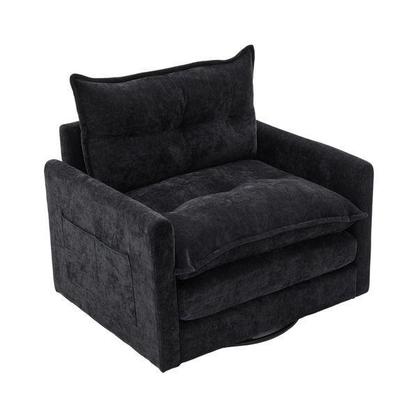 KLAM HOME Sessel 360° drehbarer Loungesessel günstig online kaufen