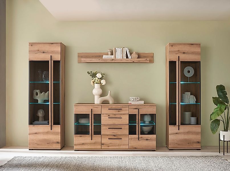 INOSIGN Wohnwand "Cantara", (Set), enthält zwei Vitrinen, ein Sideboard und günstig online kaufen