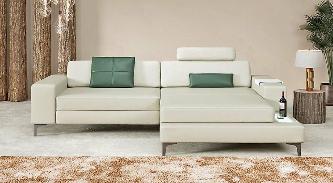 BULLHOFF Ecksofa Ecksofa Leder Eckcouch L-Form Designsofa »MÜNCHEN IV« von günstig online kaufen