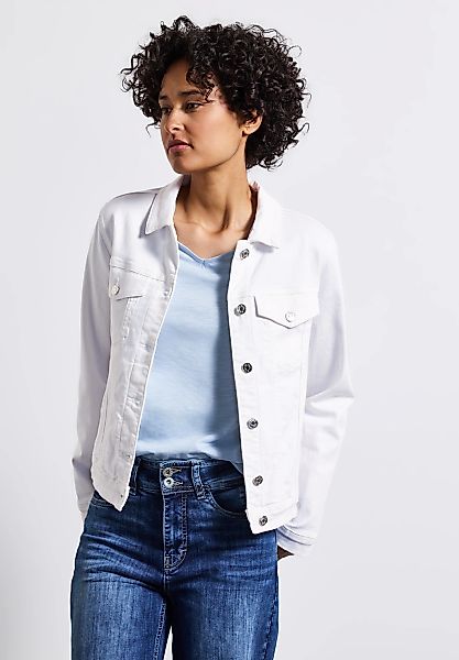 STREET ONE Jeansjacke, ohne Kapuze, aus softem Materialmix günstig online kaufen