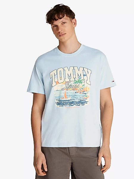 Tommy Jeans T-Shirt "TJM RLX ARCH SAILING SS TEE EXT", mit großem, mehrfarb günstig online kaufen