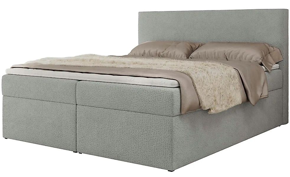 Boxbett mit Bettkasten Jaguar ¦ grau ¦ Maße (cm): B: 144 H: 119 Betten > Ko günstig online kaufen