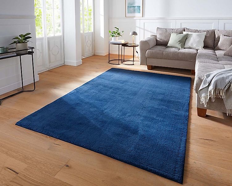 TaraCarpet Teppich Supersoft Kurzflorteppich Fiona Uni, rechteckig, Höhe: 1 günstig online kaufen