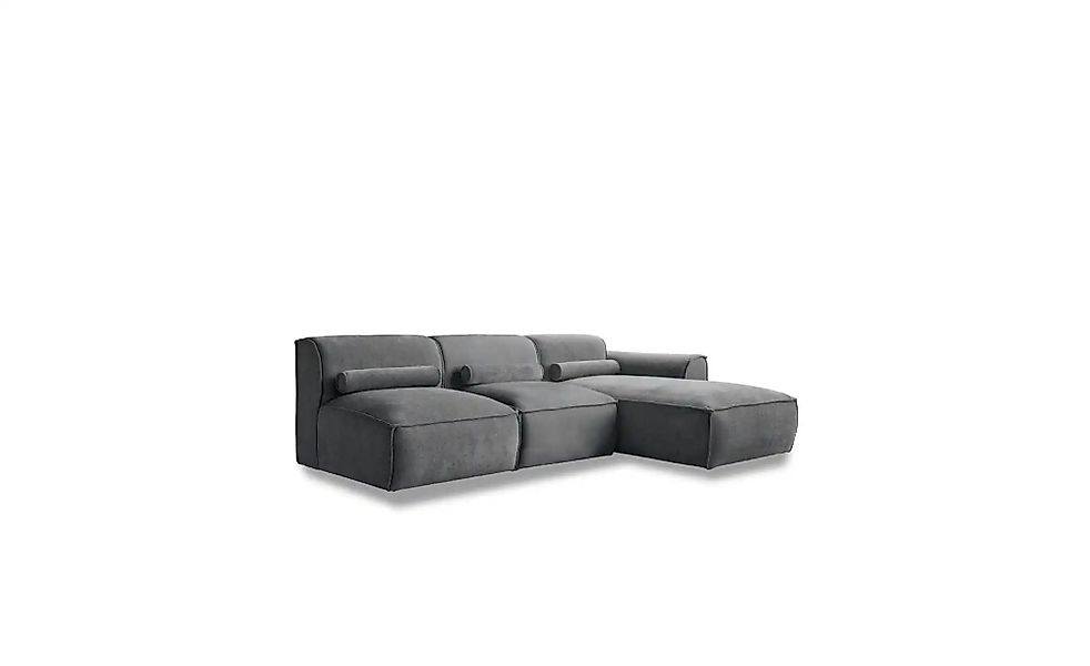 Miuform Ecksofa modular Flex Felix ¦ grau ¦ Maße (cm): B: 244 H: 70 Polster günstig online kaufen