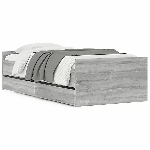 vidaXL Bett mit Schubladen Braun Eiche-Optik 75x190 cm1953150 günstig online kaufen